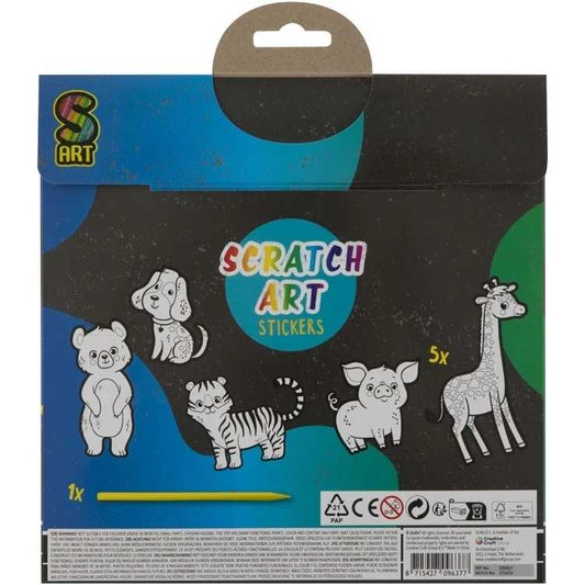 Set 5 autocolante razuibile 15 cm Grafix GR220017