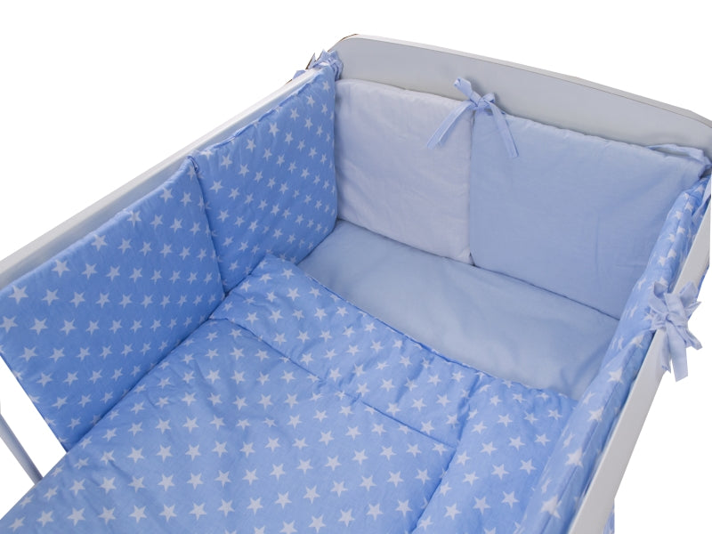 Lenjerie MyKids Light Stars Blue 11 Piese 120x60 cm