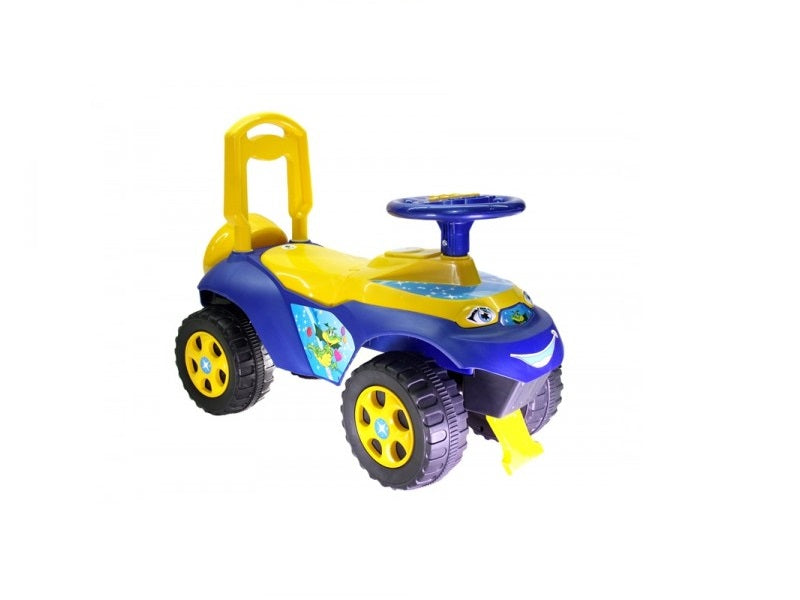 Masinuta de impins MyKids Music 0142/R/04 Galben Albastru