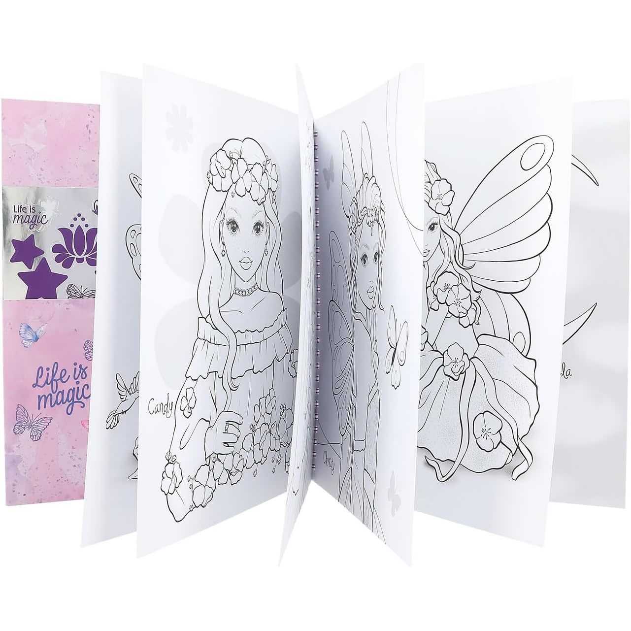 Carte de colorat TOPModel Fairy Love Depesche PT12976