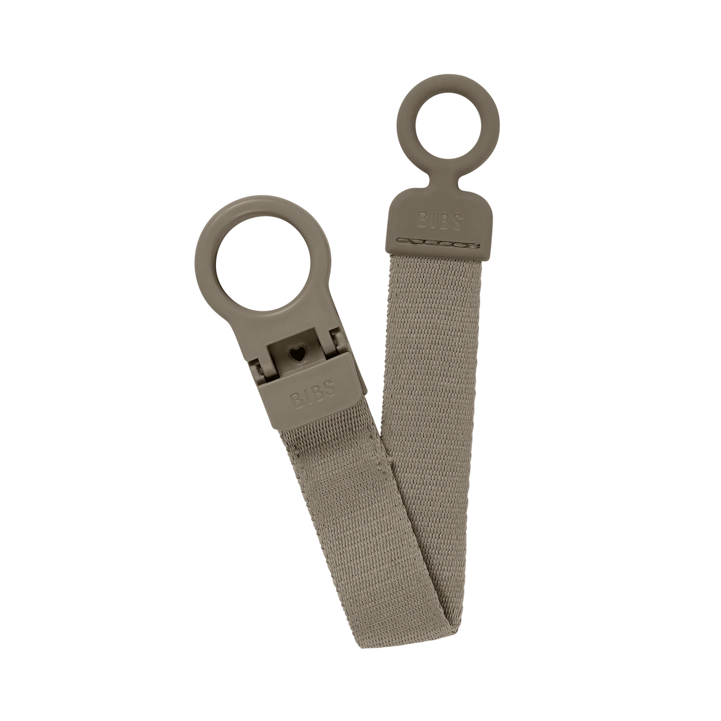 BIBS - Lantisor clip Loop pentru suzeta, Dark Oak