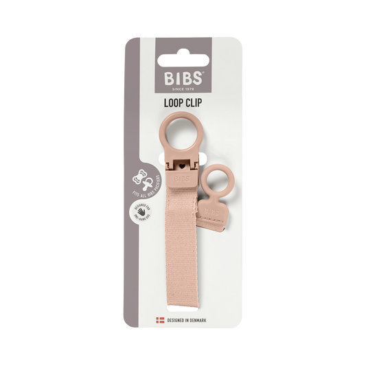 BIBS - Lantisor clip Loop pentru suzeta, Blush