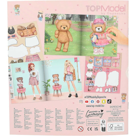 Carte de autocolante TOPModel Team Teddy Depesche PT13209