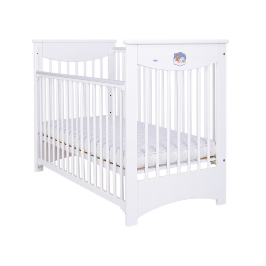 Patut Drewex Laura culisant - Alb + Saltea Cocos 12 cm