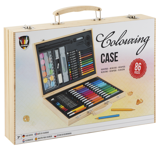 Trusa pentru pictura si desen (86 piese)