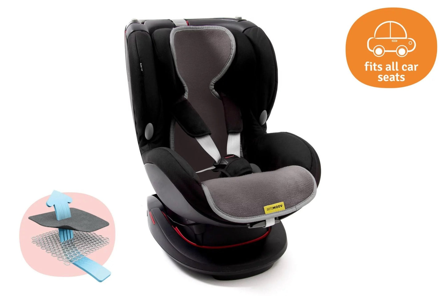 Aeromoov Protectie Antitranspiratie Scaun Auto GR 1 BBC Organic Anthracite - imaginea 4