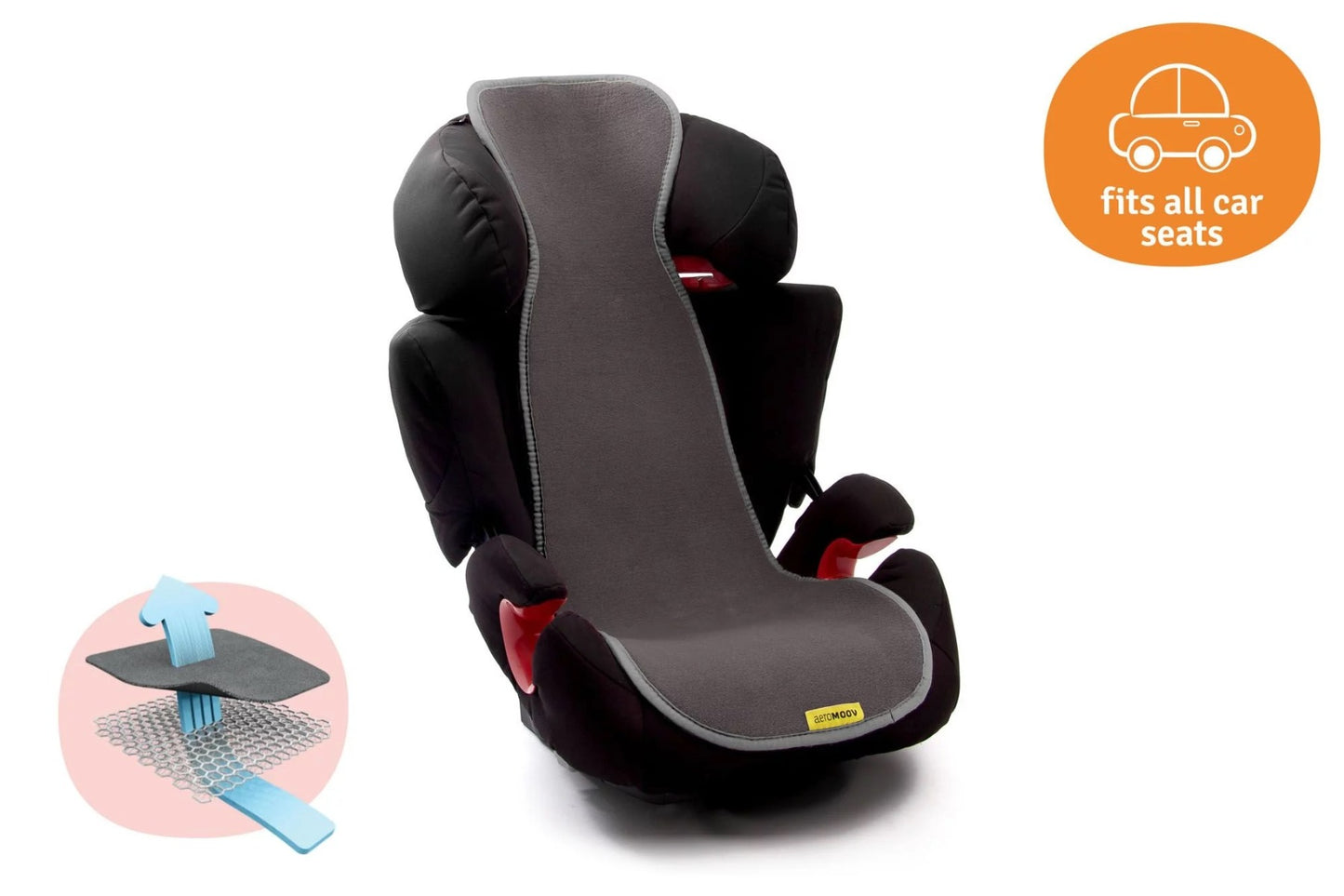 Aeromoov Protectie Antitranspiratie Scaun Auto GR 2-3 BBC Organic Anthracite - imaginea 4