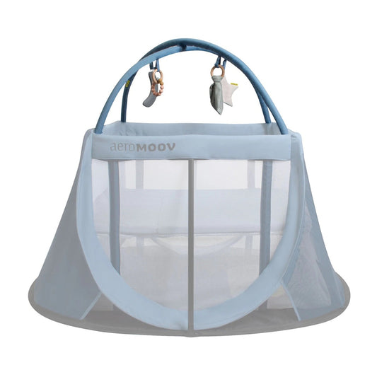 Aeromoov, Arcada de jucarii, pentru patut pliant de calatori, Blue Whale