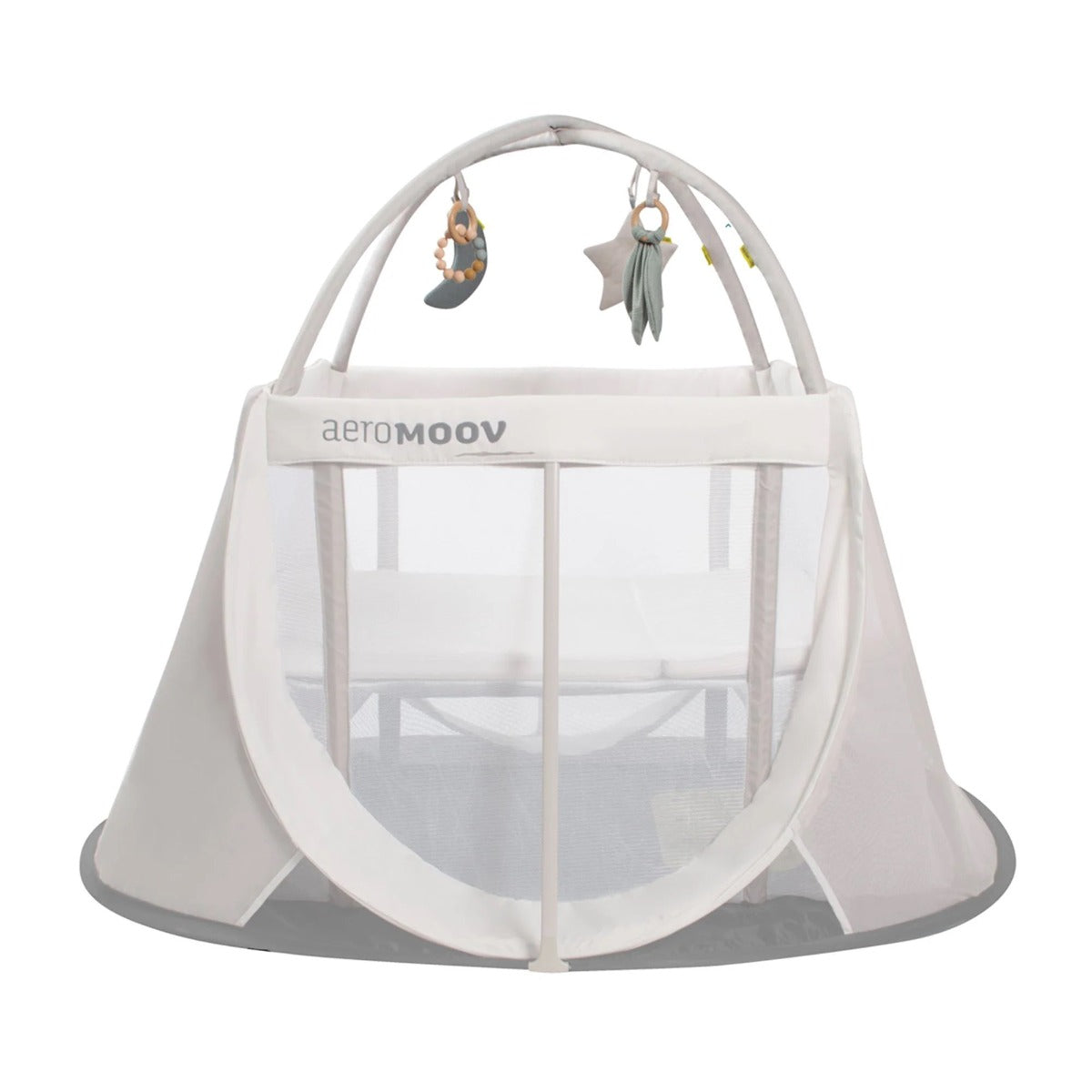 Aeromoov , Arcada de jucarii, pentru patut pliant de calatori, White Sand - imaginea 4
