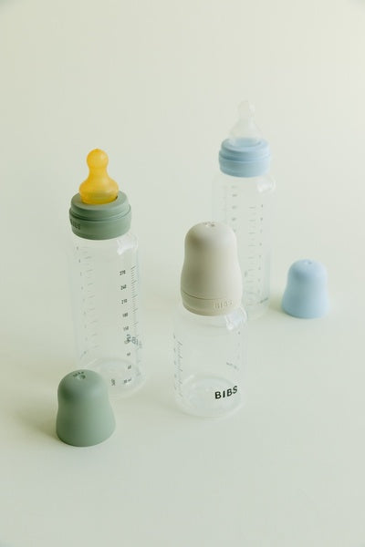 BIBS Set complet biberon anticolici PP fara BPA, 270 ml, Silicon, Ivory - imaginea 6