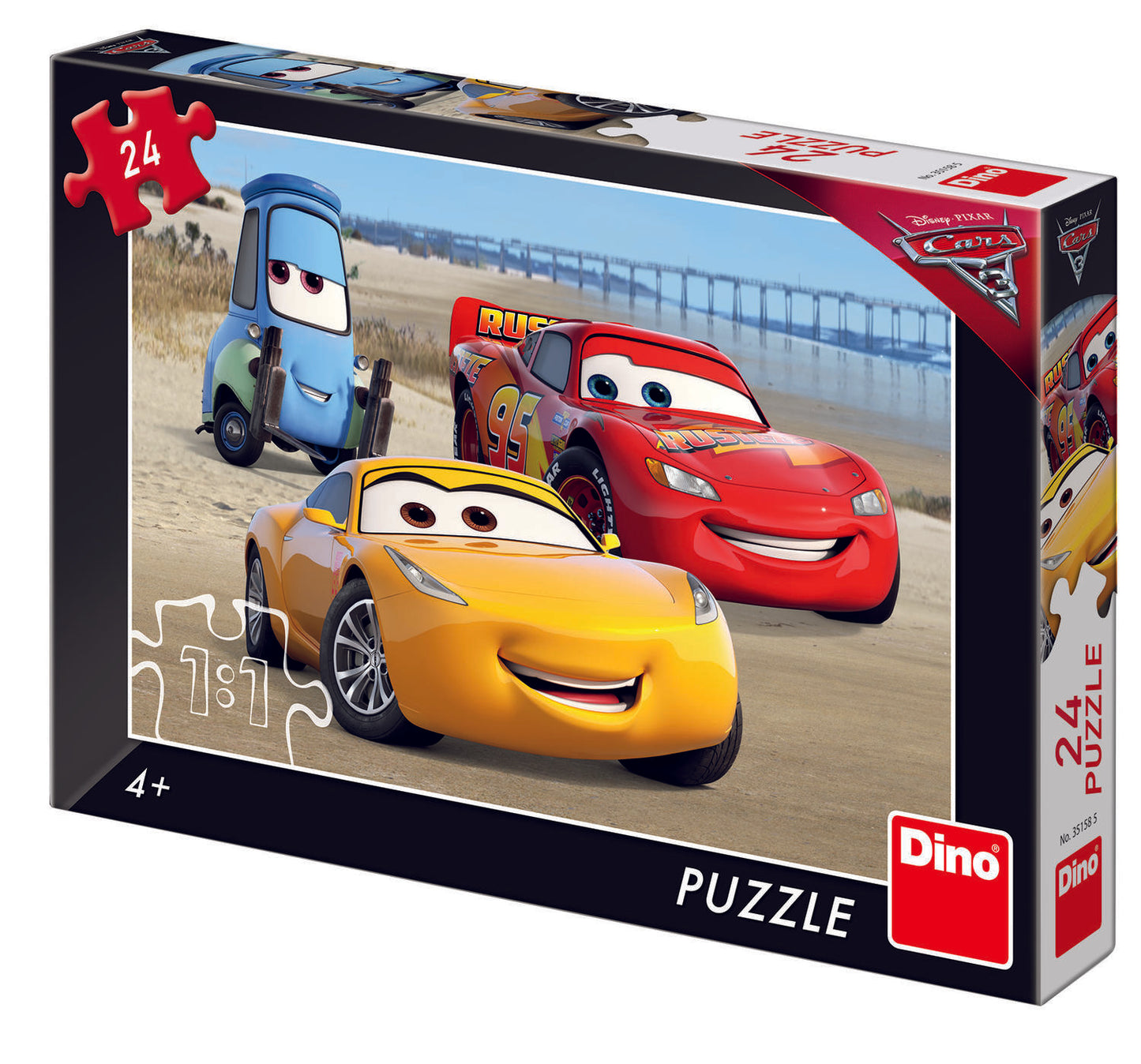 Puzzle - Cars 3 la mare (24 piese)
