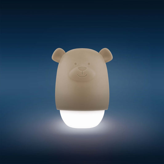 Lampa de veghe cu senzor de lumina Benny the Bear, Zazu Kids, Bej