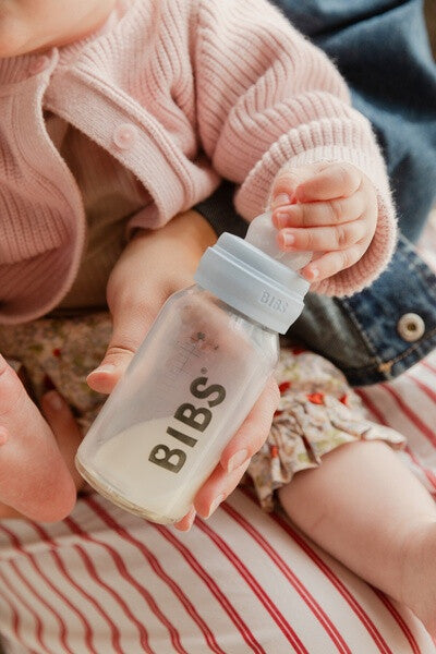 BIBS - Set 2 tetine pentru biberon, Silicon, cu flux lent