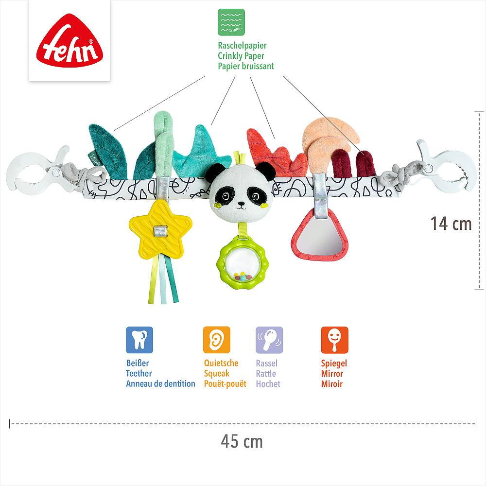 Fehn Jucarie carucior Dobabydoo - Ursulet panda - imaginea 4