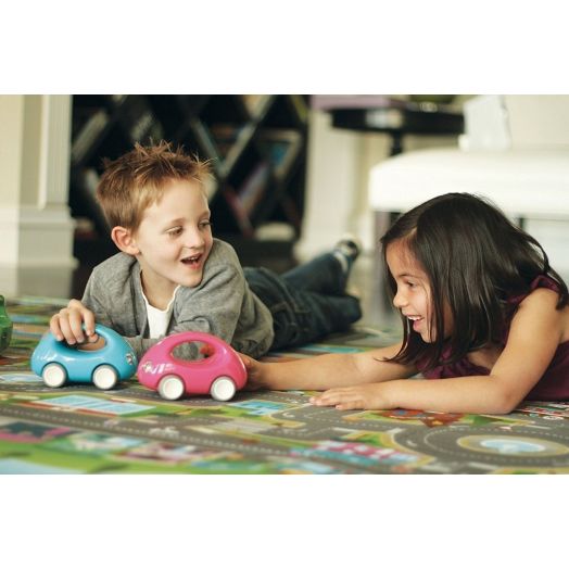 Covoras de Joaca cu Doua Fete pentru Copii Prince Lionheart City / Dinosaur