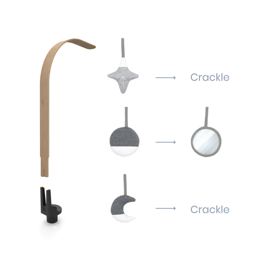Doomoo - Bara din lemn cu jucarii pentru sezlongul Seat'n Swing