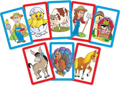 Joc de carti 2 in 1 - Ferma vesela