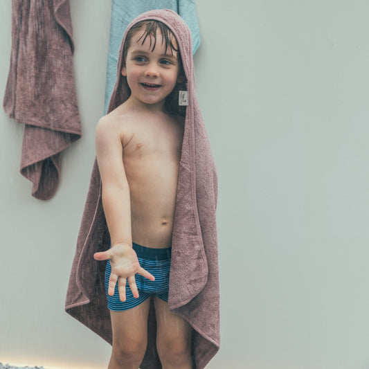 Prosop cu gluga pentru copii, din Bambus XXL 95X95 cm, Whisper Green 33725 TM-CAP05-540