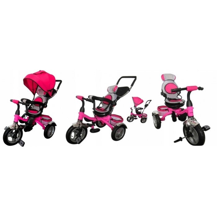 R-Sport Tricicleta cu pedale 3 in 1 R-Sport T3 - Roz - imaginea 2