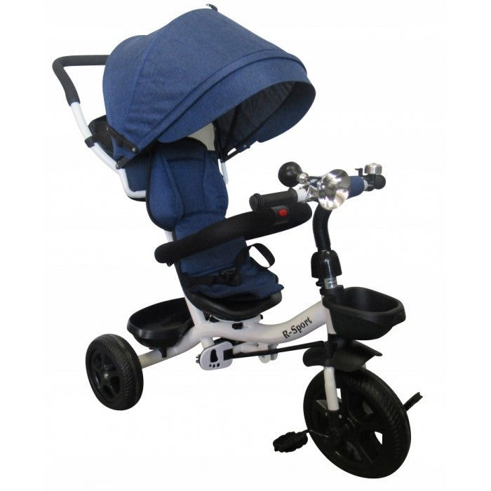 R-Sport Tricicleta cu pedale 3 in 1 R-Sport T4 - Blue Jeans - imaginea 2