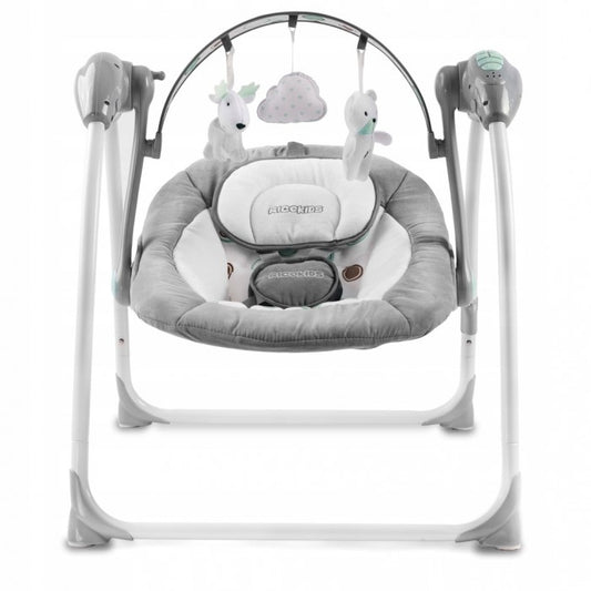 Leagan electric cu muzica Ricokids 7321 - Gri