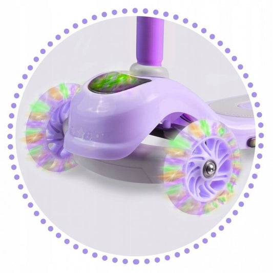 Trotineta cu roti cu LED Ricokids Piko - Violet