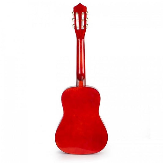 Chitara din lemn pentru copii cu 6 corzi Ecotoys HX18026-34, 86 X 31 cm - Rosu