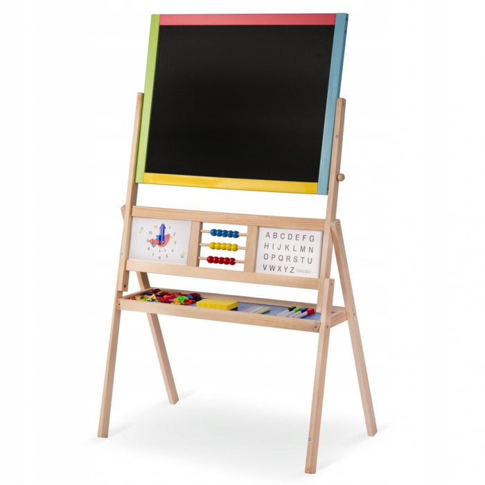 Tabla educationala cu doua fete si accesorii Ricokids RK-801, 113 x 69 x 37 cm, Multicolora