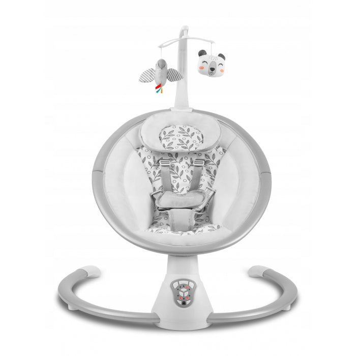 Leagan electric cu vibratii, muzica si jucarii Ricokids 705000, Gri