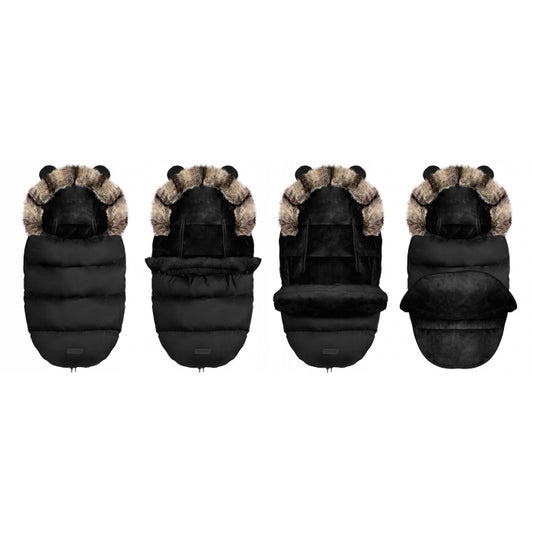 Sac de dormit 95 x 48 cm Ricokids Elmi 720008 - Negru