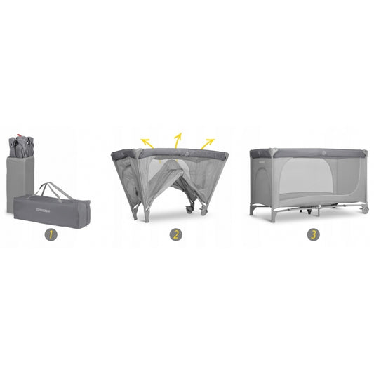 Patut pliabil Ricokids RK-240 Gri