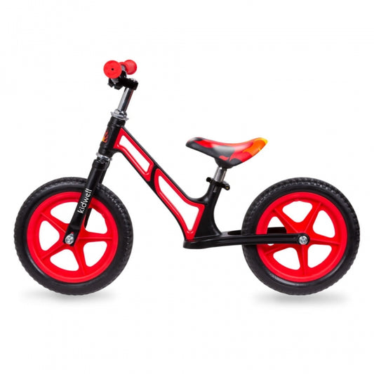 Bicicleta fara pedale cu cadru din magneziu Kidwell COMET - Black Red
