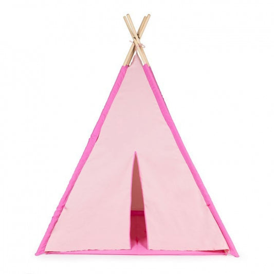 Cort indian teepee de joaca pentru copii, tip wigwam Ecotoys - Roz