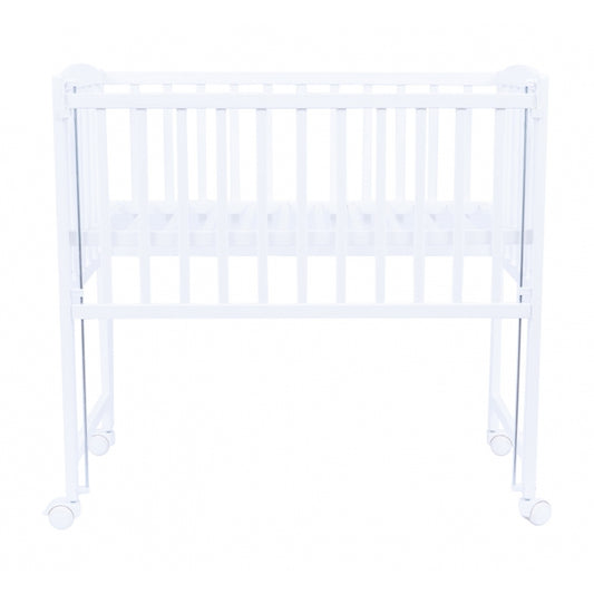 Patut cu roti si laterala culisanta VESSANTI MINI - Alb