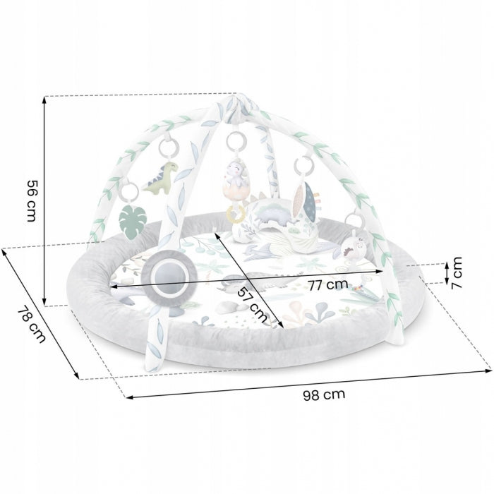 Salteluta de joaca pentru copii Nukido Dino 730200 - Gri