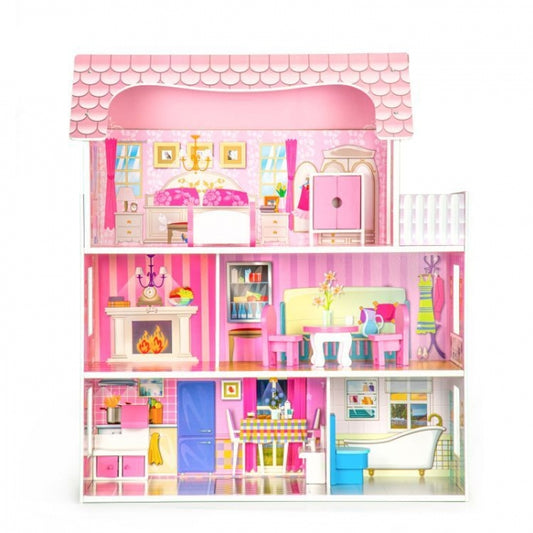 Casuta pentru papusi cu mobilier Ecotoys W06A139