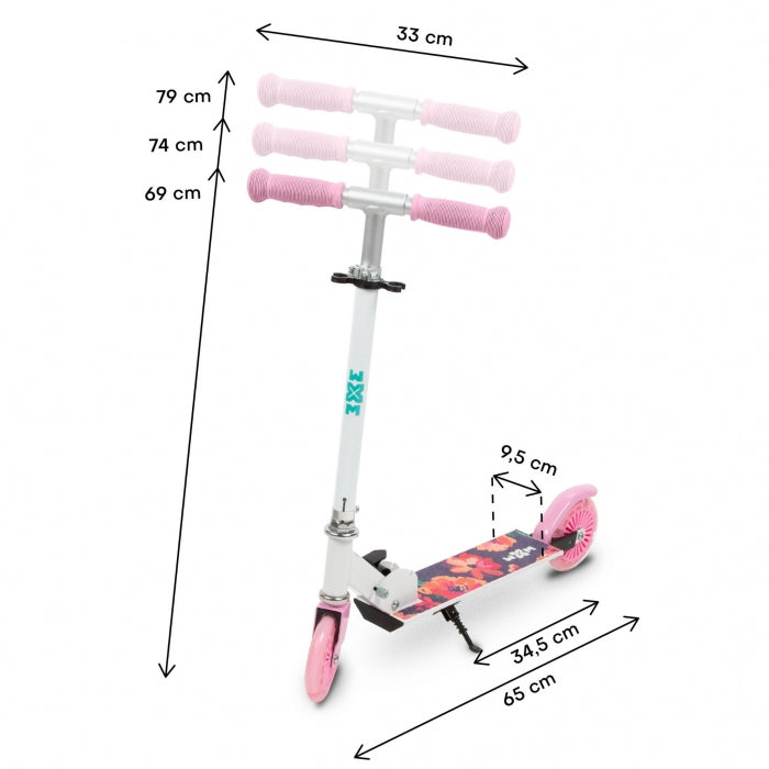Trotineta pliabila 120mm WXM SKIPO - Floral