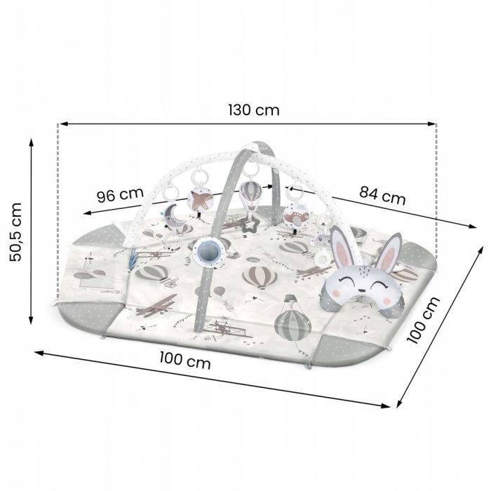 Salteluta de joaca educativa 3 in 1 Nukido 730102 - Gri