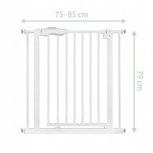 Poarta siguranta 75-85 cm Nukido 718001 - Alb