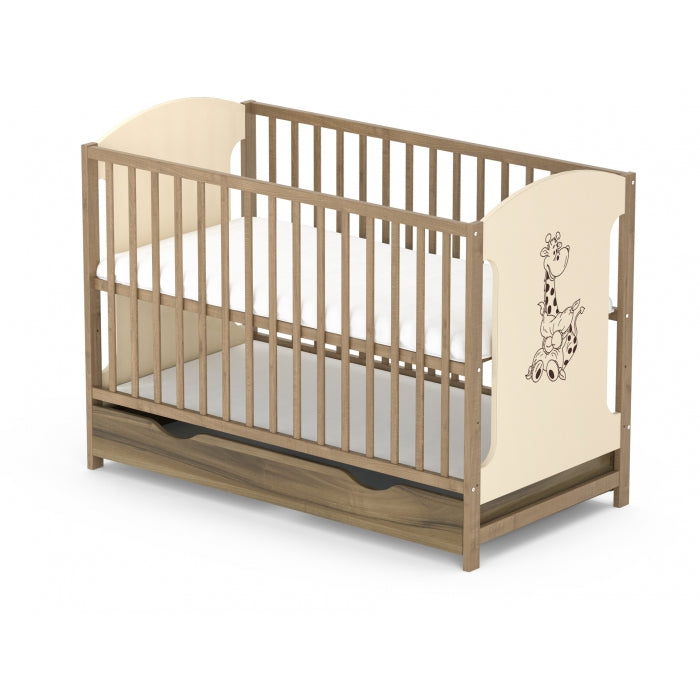 Patut cu sertar VESSANTI MILO GIRAFA - Crem cu maro