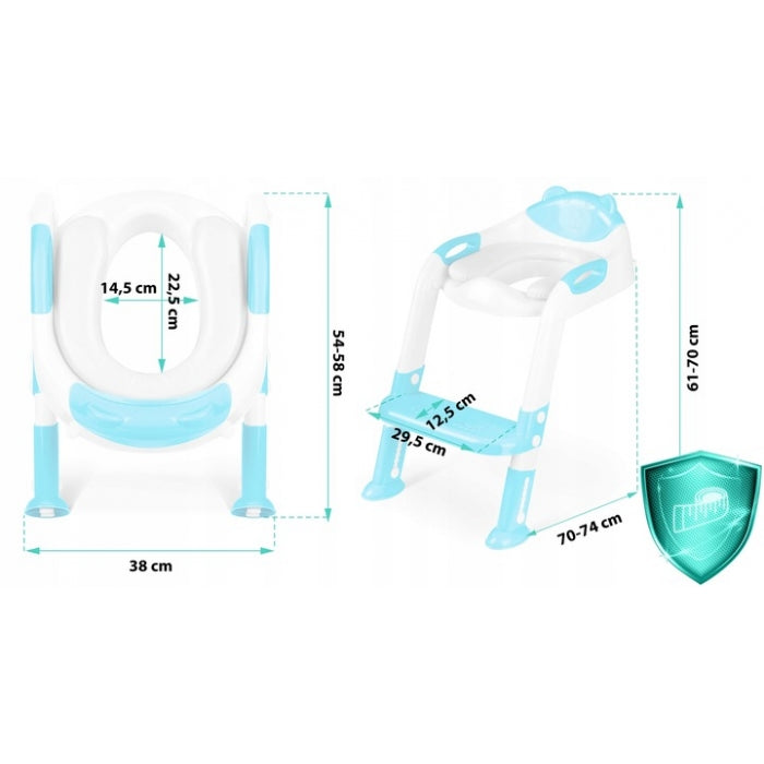 Reductor toaleta cu scara pentru copii Ricokids 729200