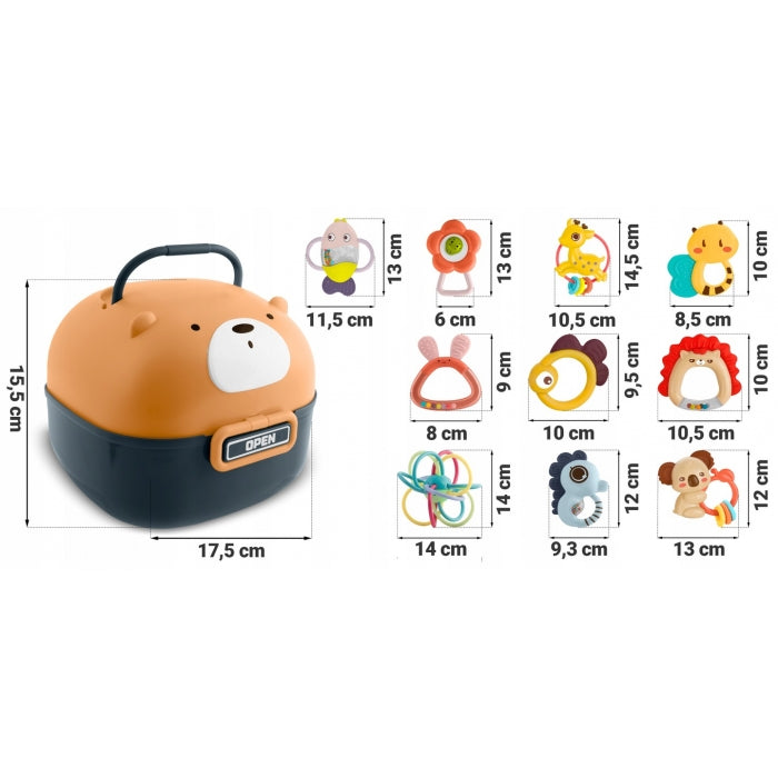 Cutie cu 10 jucarii pentru copii Ricokids 773800