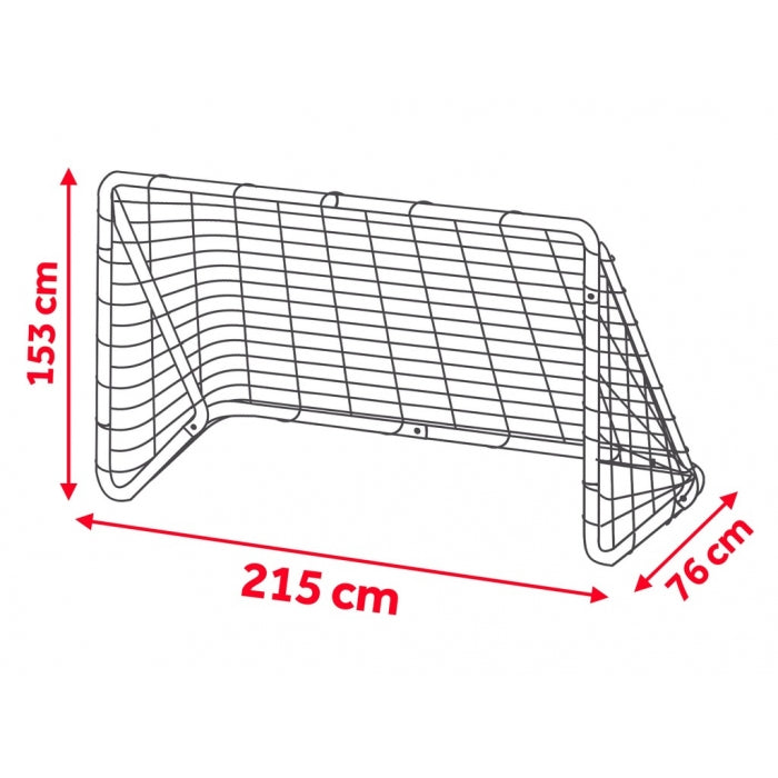 Poarta mare pentru fotbal cu covoras numerotat, 215 x 76 x 153 cm, Neo-Sport 1451