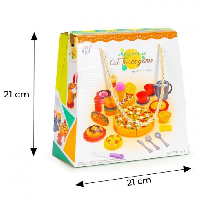 Set Fast Food pentru copii, 42 elemente, Ecotoys HC429510