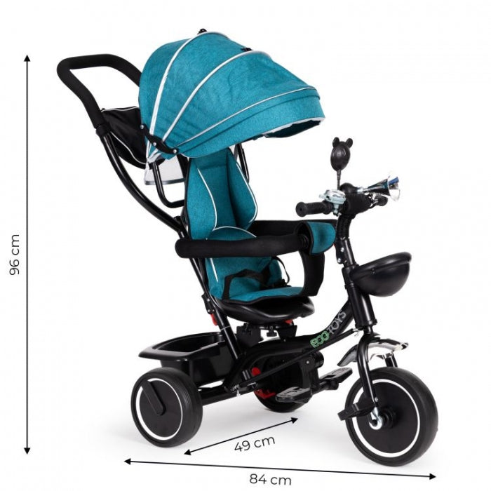 Ecotoys Tricicleta cu sezut rotativ Ecotoys JM-066-9 - Verde - imaginea 9