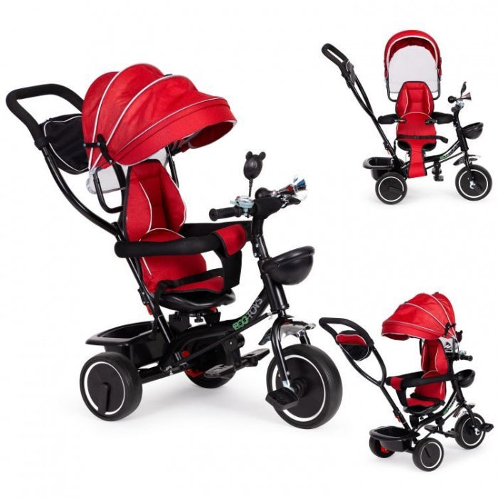 Ecotoys Tricicleta cu sezut rotativ Ecotoys JM-066-9 - Rosu - imaginea 9