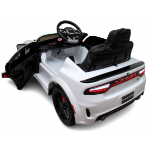 R-Sport Masinuta electrica cu telecomanda, roti EVA, varsta 1-5 ani, putere 90W, 107x68x53 cm, DODGE SRT R-Sport - Alb - imaginea 5
