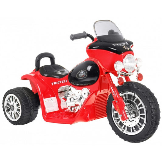 Motocicleta electrica CHOPPER JT568, roti si scaun din plastic, 79x46x54, putere 20W - Rosu