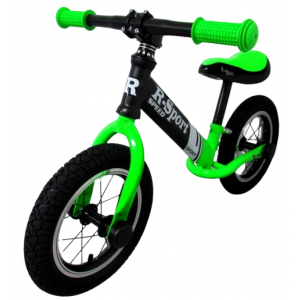 Bicicleta fara pedale cu roti gonflabile R8 R-Sport - Verde