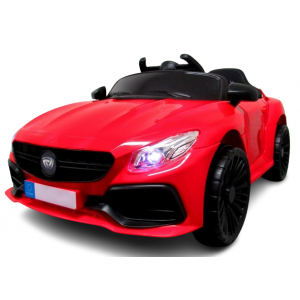 Masinuta electrica cu telecomanda si functie de balansare Cabrio Z6, 88x47x40 cm, varsta 1-4 ani, roti si scaun din plastic, putere 70W, R-Sport - Rosu